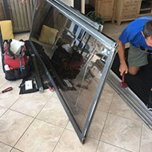 sliding glass door frame repair Strawberry